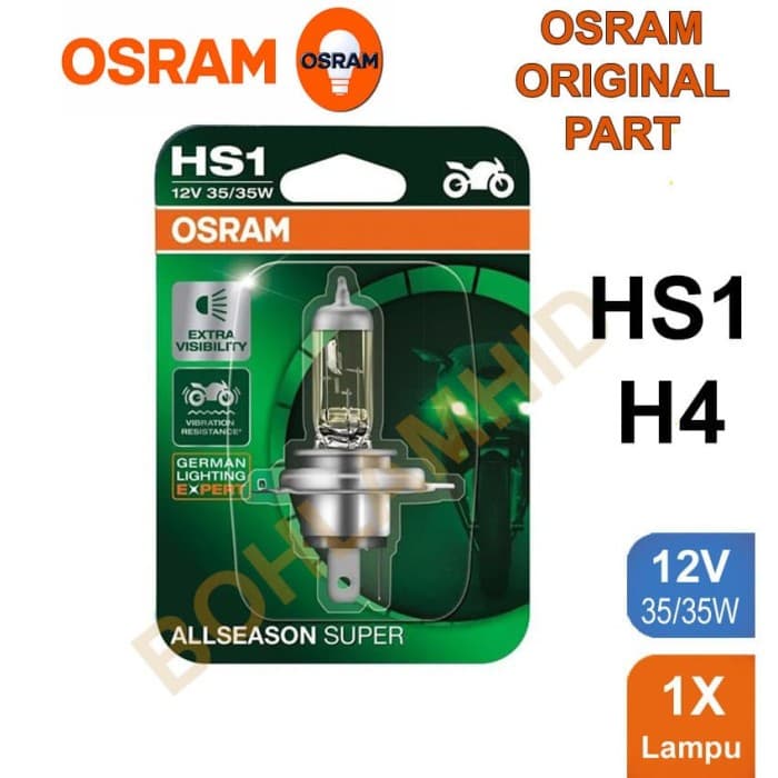 Frete Grátis OSRAM BULB Todas As Temporadas SUPER HS1/H4 35/35