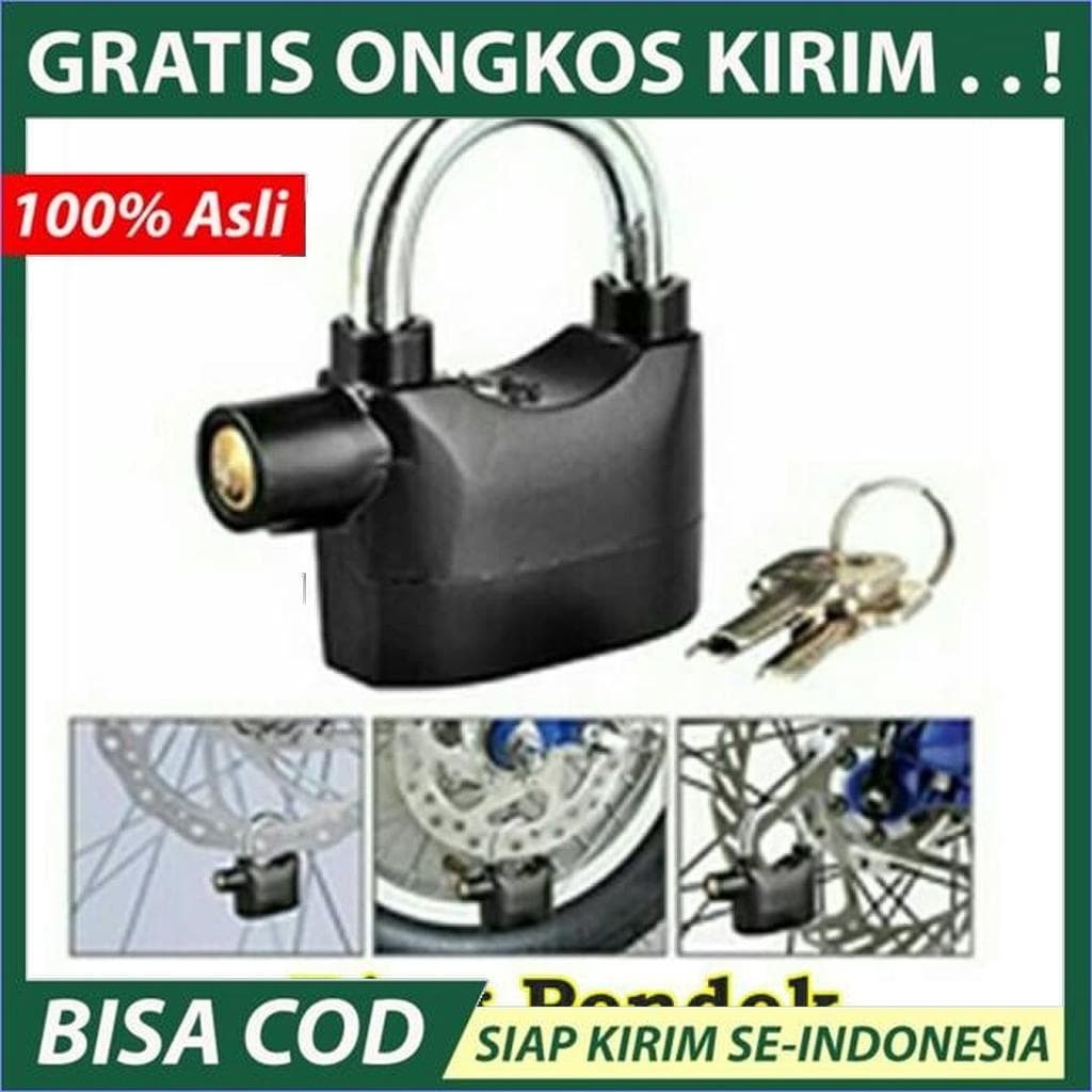 Bloqueio De Cadeado De Disco Pneu De Motocicleta Anel Curto Vibratório Alarme