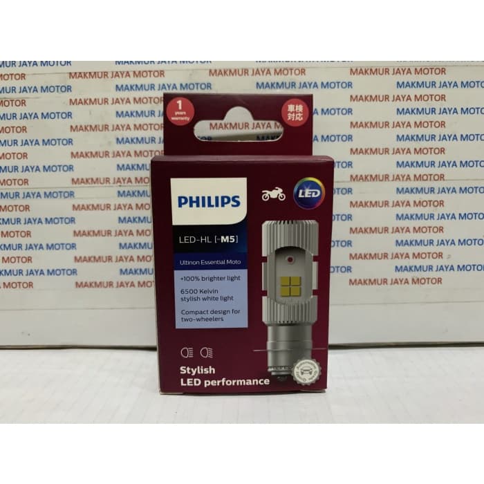 DC Frete Grátis Lâmpada , PHILIPS M5 Motocicleta LED Luz Especialmente AC 12V/6W Garantido ORIGINAL