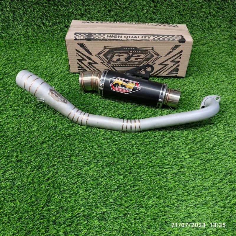 koting De Exaustão Sanblas boreup Race Competition Drag bike 130cc-200cc jupiter Mx Robô vega smash shogun karisma supra revo Lâmina R2 Silenciador