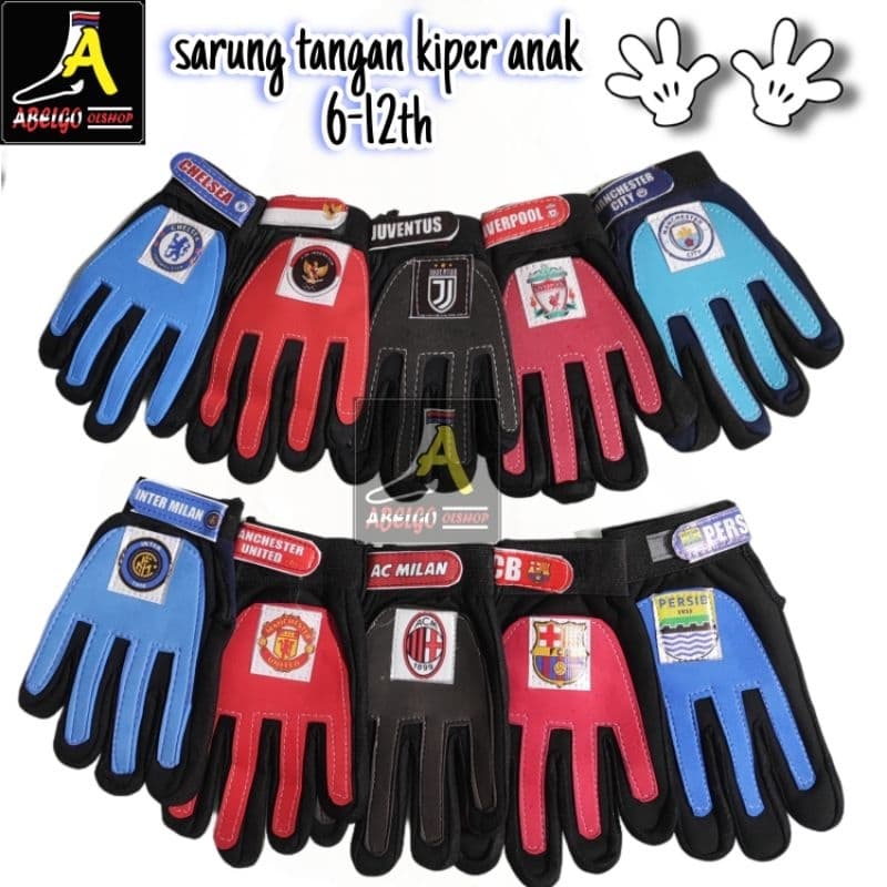 Luvas De Goleiro Infantil/Futebol De 6 A 12 Anos