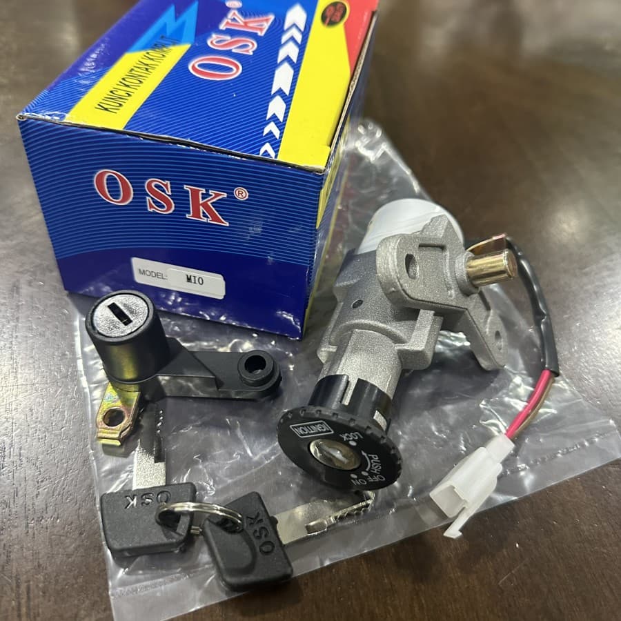 ASSY OSK MIO Chave De Contato Sorriso Esportivo Carbono Velho Assento Conjunto Frente Traseira Motocicleta Antiga