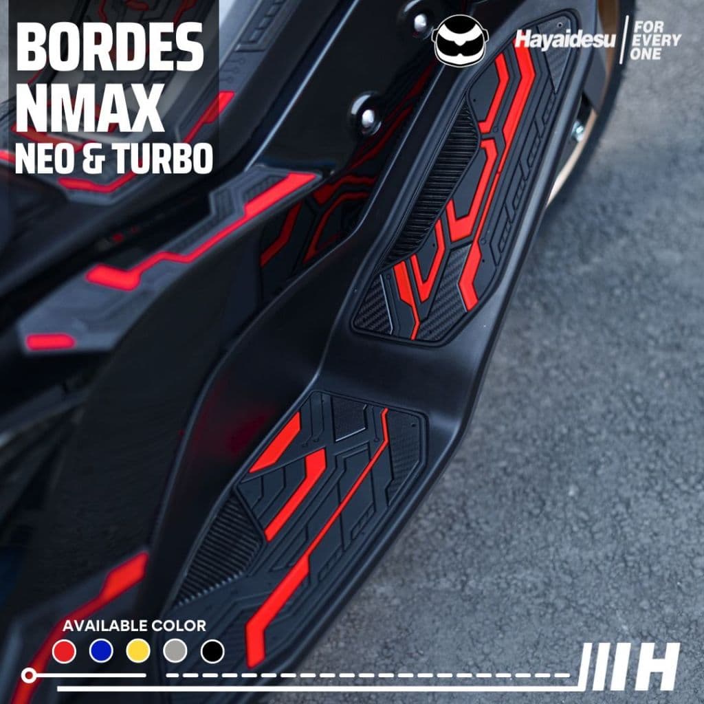 Tapete De Descanso De Placa De Piso Para Yamaha NMAX TURBO/NEO Bordes-HAYAIDESU (Direita E Esquerda)