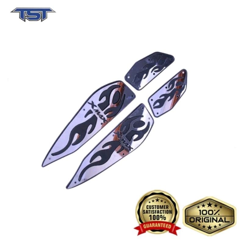 Borda De Alumínio TST Para Yamaha XMAX250 Xmax Apoio Os Pés Conectado Novo 2023 2024