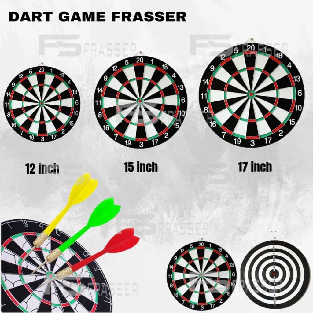 Frasser Dart Game 17 Polegadas Parede Tiro Com Arco Dardo Jogando Parceiro