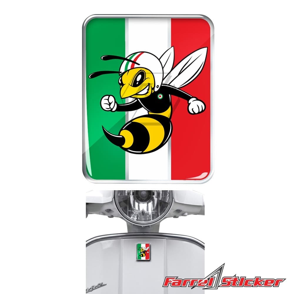 Adesivo De Laço VESPA SHIELD Emblema De PIAGGIO Raiado