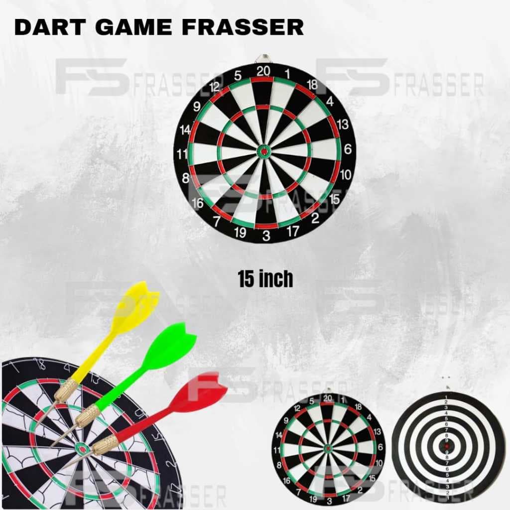 Frasser Dart Game 15 Polegadas Parede Tiro Com Arco Dardo Jogando Parceiro