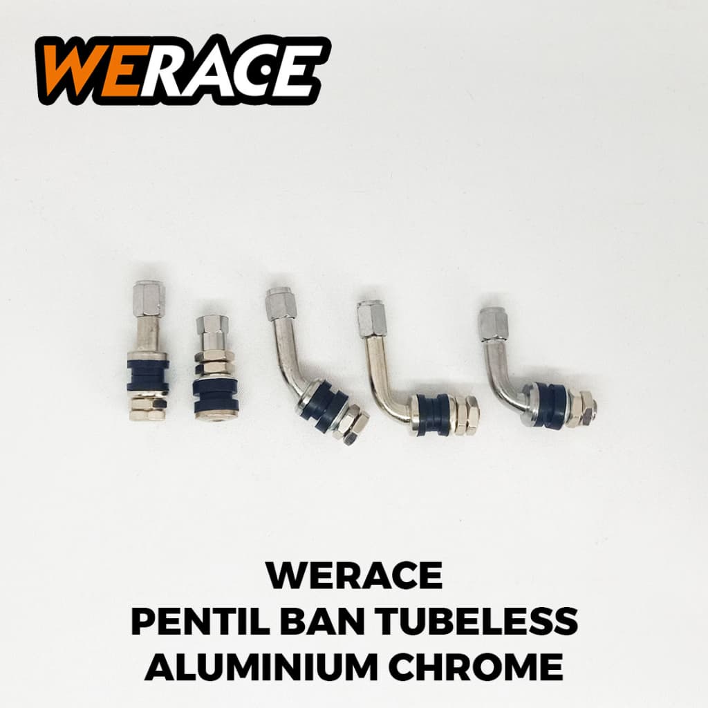 Tampa De Válvula Cromada De Alumínio Sem Câmara De Ar WERACE Comprimento Curto 35 Mm 45 Dobrado 45 60 90 Carro Motocicle