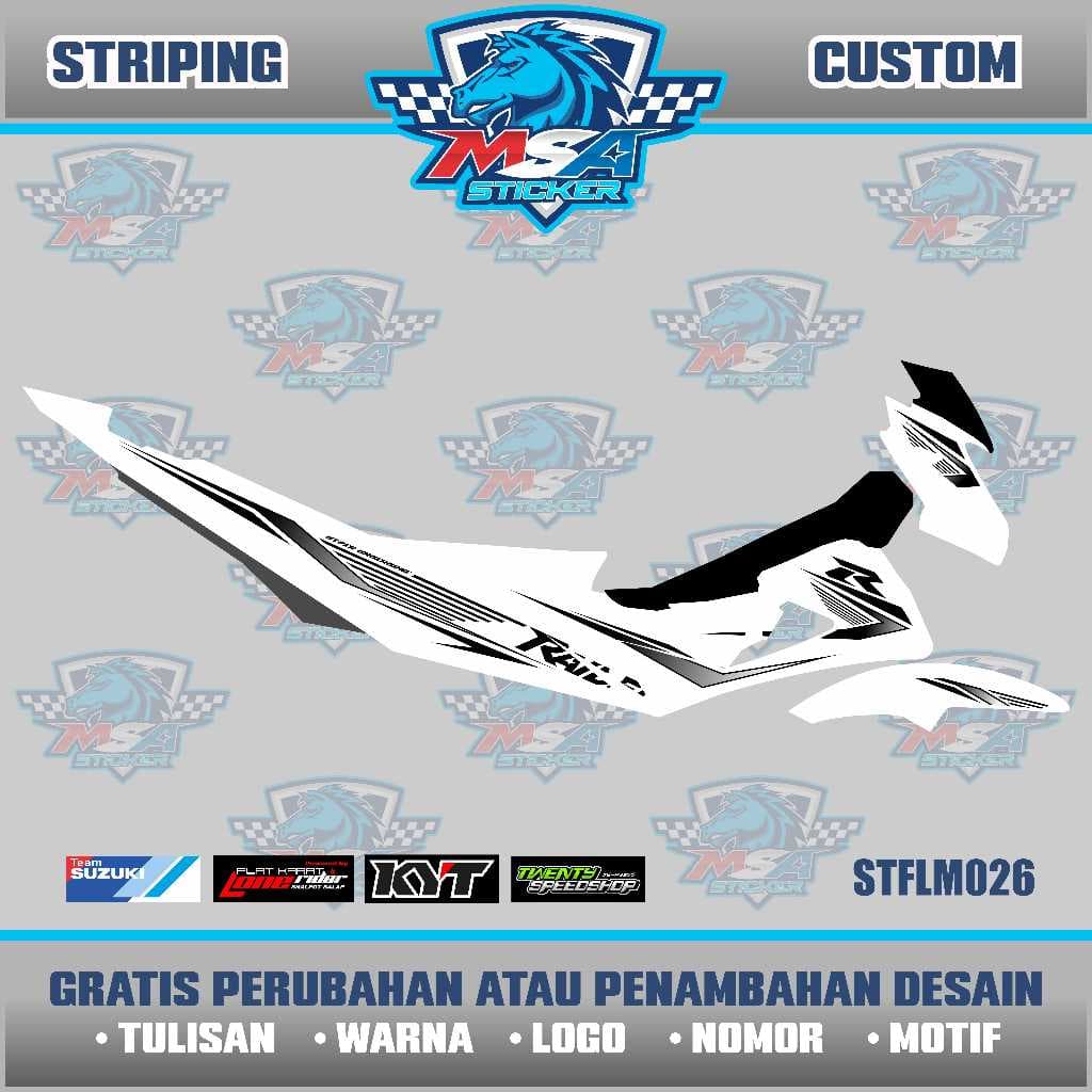 Tira Personalizada Como Você Gosta SATRIA F FACELIFT WINGS S/Variação De Adesivo STFLM026