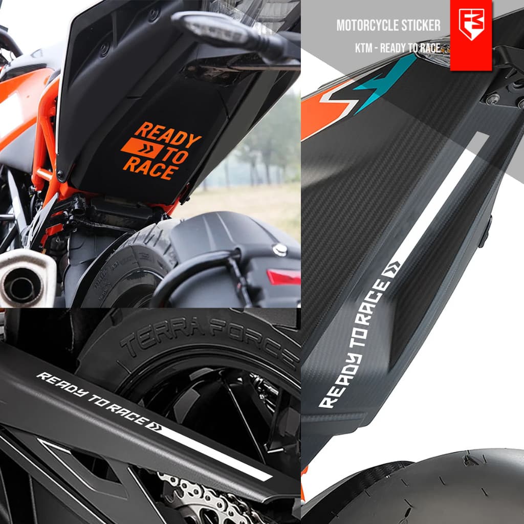 Adesivo De Motocicleta KTM Duke RC Pronto Para Corrida Listrada