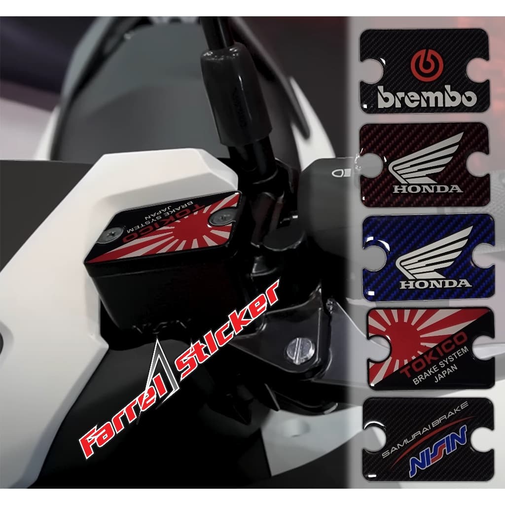 PCX ADV VARIO 150 ABS Adesivo De Tampa De Fluido De Freio Raiado 3D