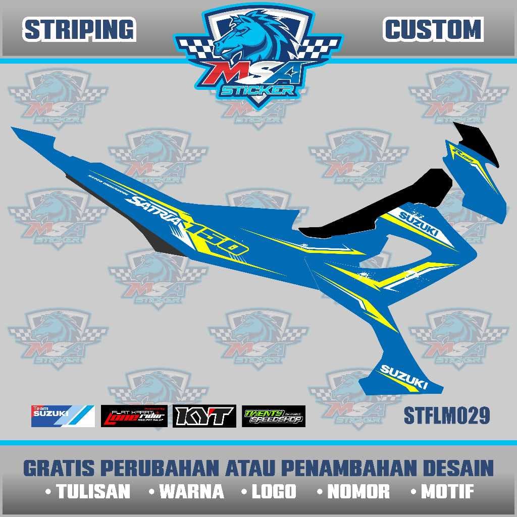 Tira Personalizada Como Você Gosta SUZUKI SATRIA FU FACELIFT/Infecção/WINGS S STICKER Variação STFLM029