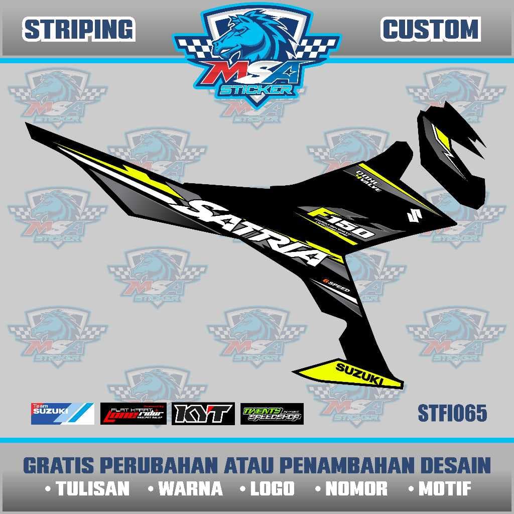 Tira Personalizada Como Você Gosta De Injeção SATRIA FU FI/Variação De Adesivo STFI065