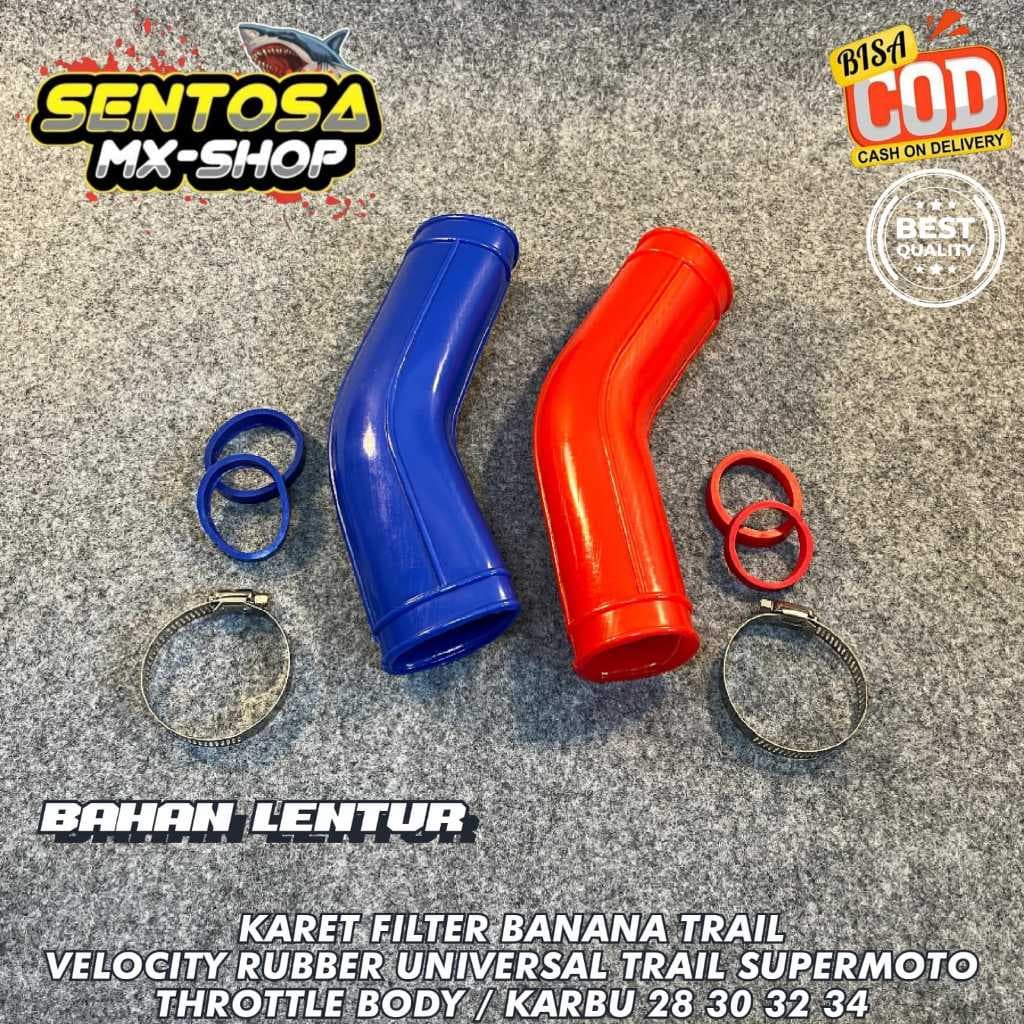 BANANA TRAIL SUPERMOTO CRF/KLX/DTRACKER/WR/KX/YZ UNIVERSAL TB E Borracha De Filtro De Ar De Carbono 28,30,32,34