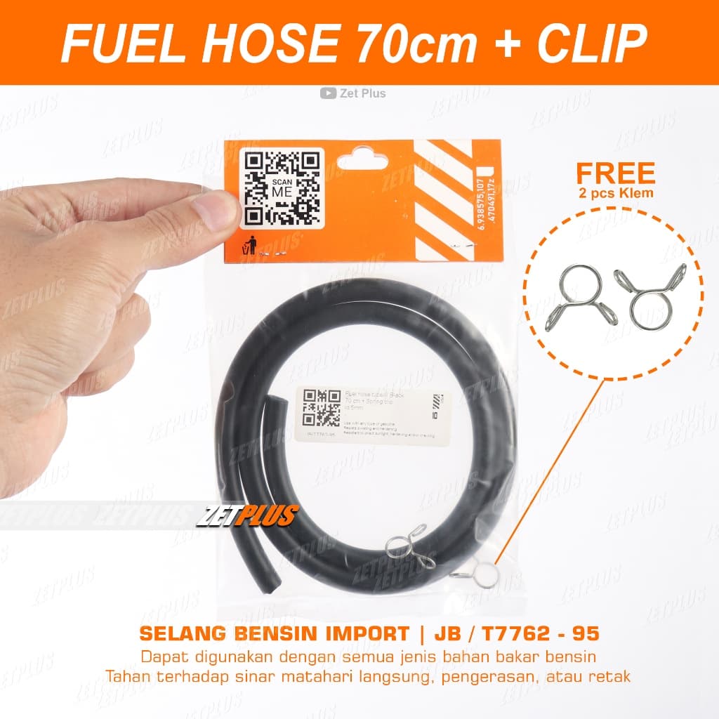Mangueira A Gasolina De 70 CM + 2 Braçadeiras Para PC/Tubo De Combustível Inclui Clipe De Mola-Motocicleta universal Pre