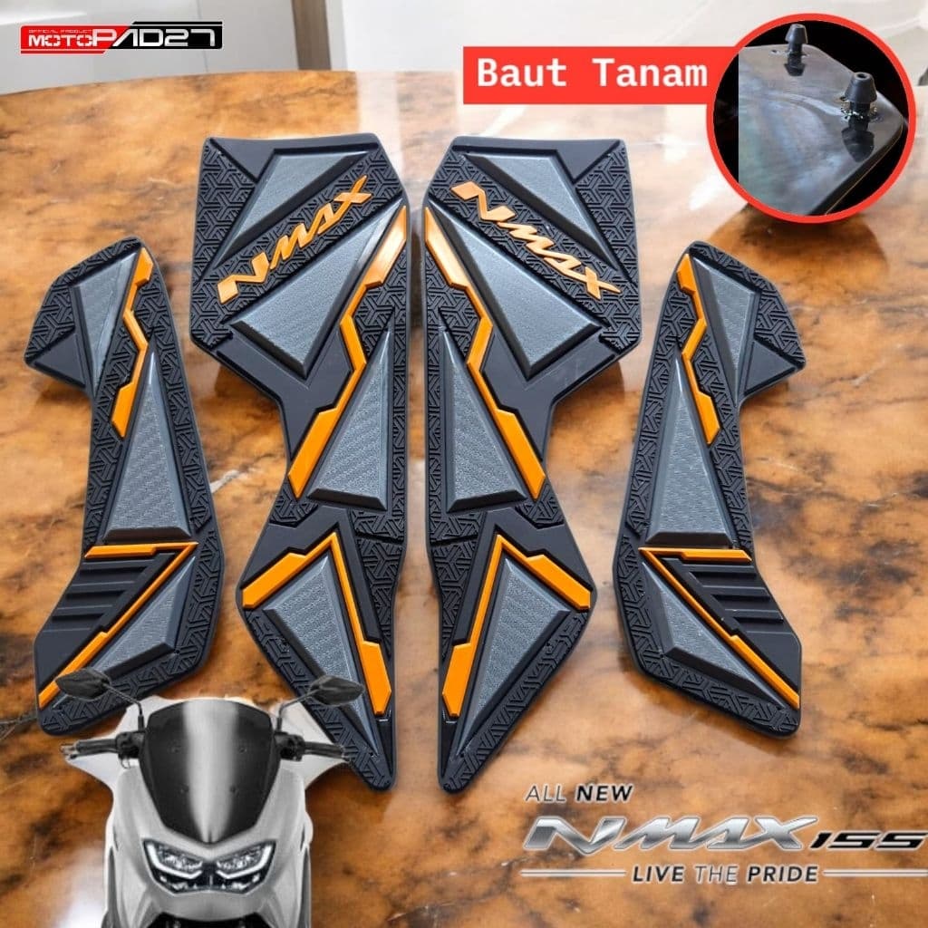 Nmax Novos Parafusos Embutidos De Borracha Para Carpete De Motocicleta 2020-2023