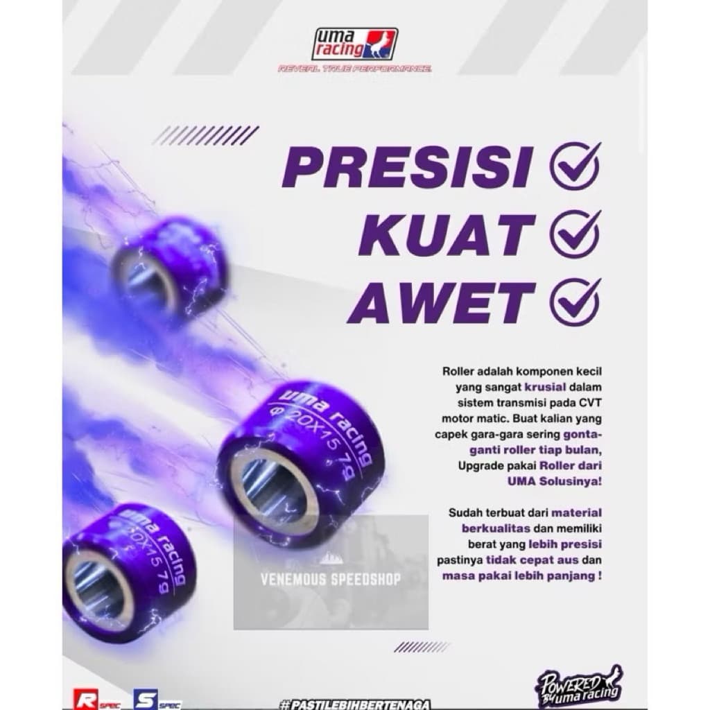 Rolo Racinf Yamaha XMAX Uma