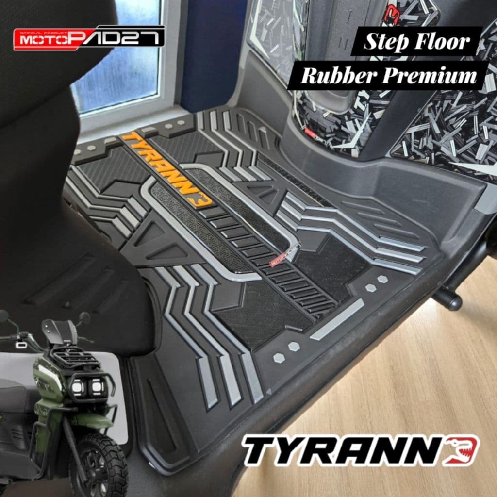 Tapete Elétrico Para Motocicleta Tyranno Step Floor Premium