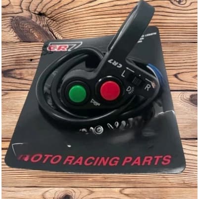 TOMBOL Interruptor Esquerdo Do Guiador 3 Botões De Buzina Luz Sinal De Volta Universais Para Todas As Motos