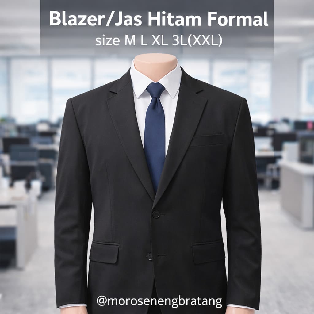 Jaqueta blazer Preta Para Adolescentes E Adultos ML XL 3L Eventos Formais De Escritório