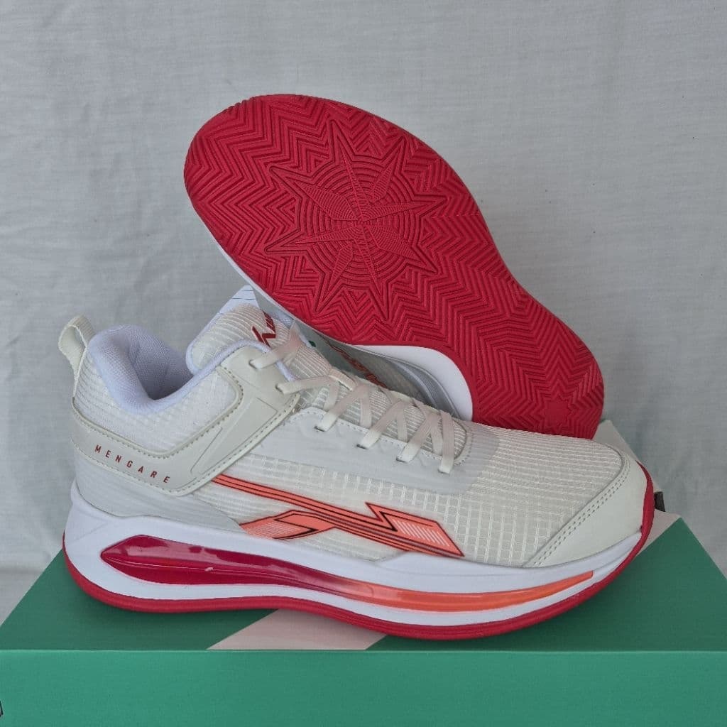KARGE MENGARE Tênis De Vôlei Branco Vermelho/Da Série MT