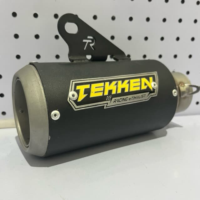 Tekken racing sunblas Silenciador De Escapamento De Garrafa Preta