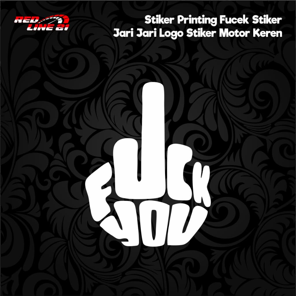 Adesivos De Impressão Fucek , Dedo Logotipo Legais De Motocicleta
