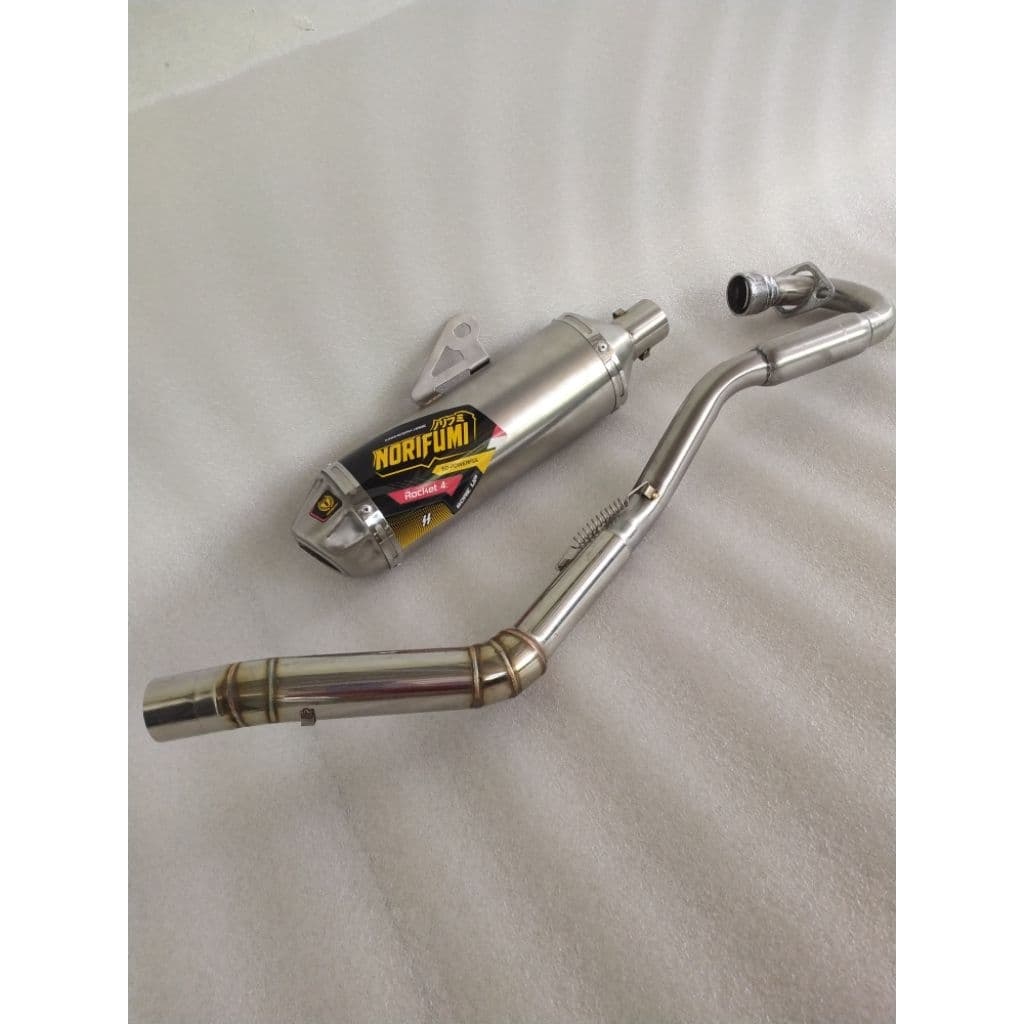1 Conjunto De Escapamento NORIFUMI Furo Para XL200 CRF150 KLX150 XR150 XR200 NXRBROSS XTZ125 DTRACKER Tubo De escape De 