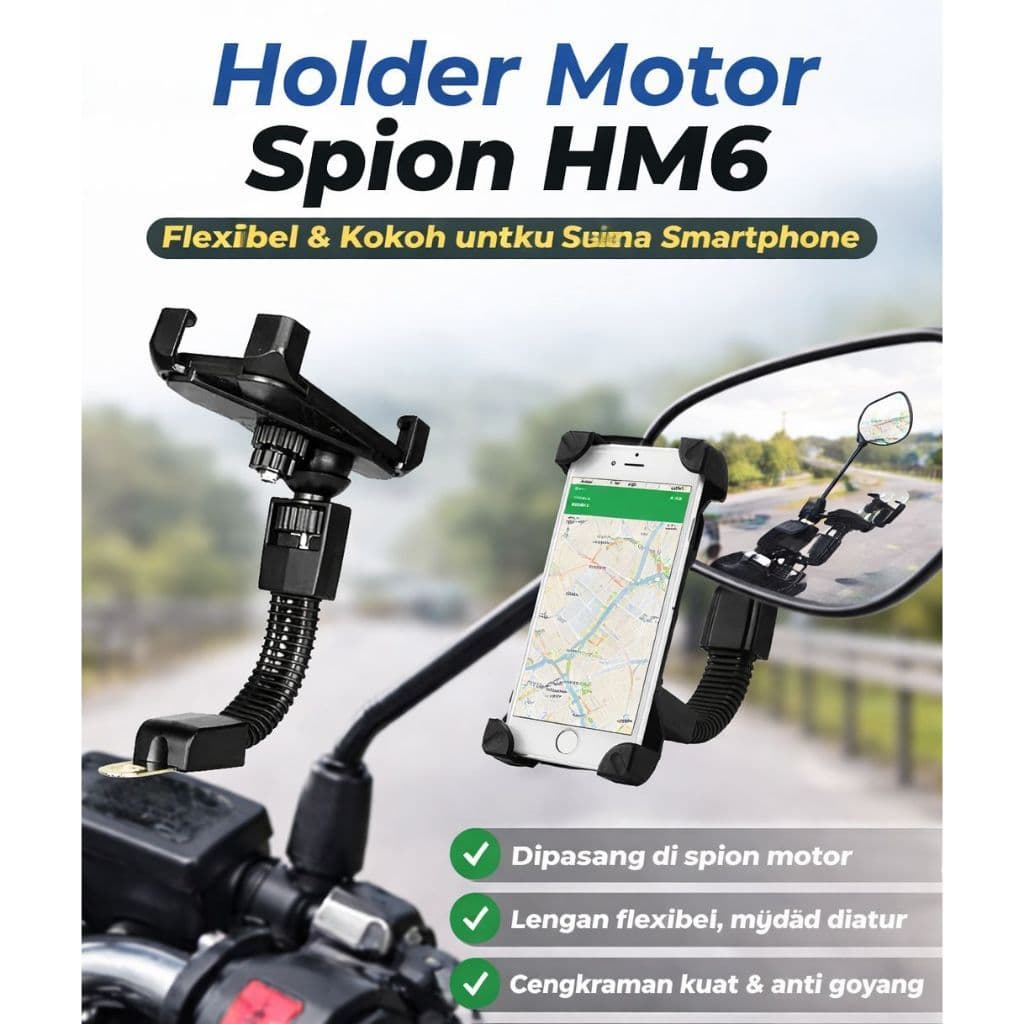 Suporte Para Espelho Retrovisor De Motocicleta HP HM06-Telefone Com HM06