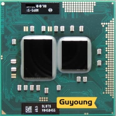 Processador i5-560M Cache 3M 2,66ghz ~ 3,2ghz i5 560M SLBTS PGA988 TDP 35W CPU Portátil Compatível HM55 HM57 QM57