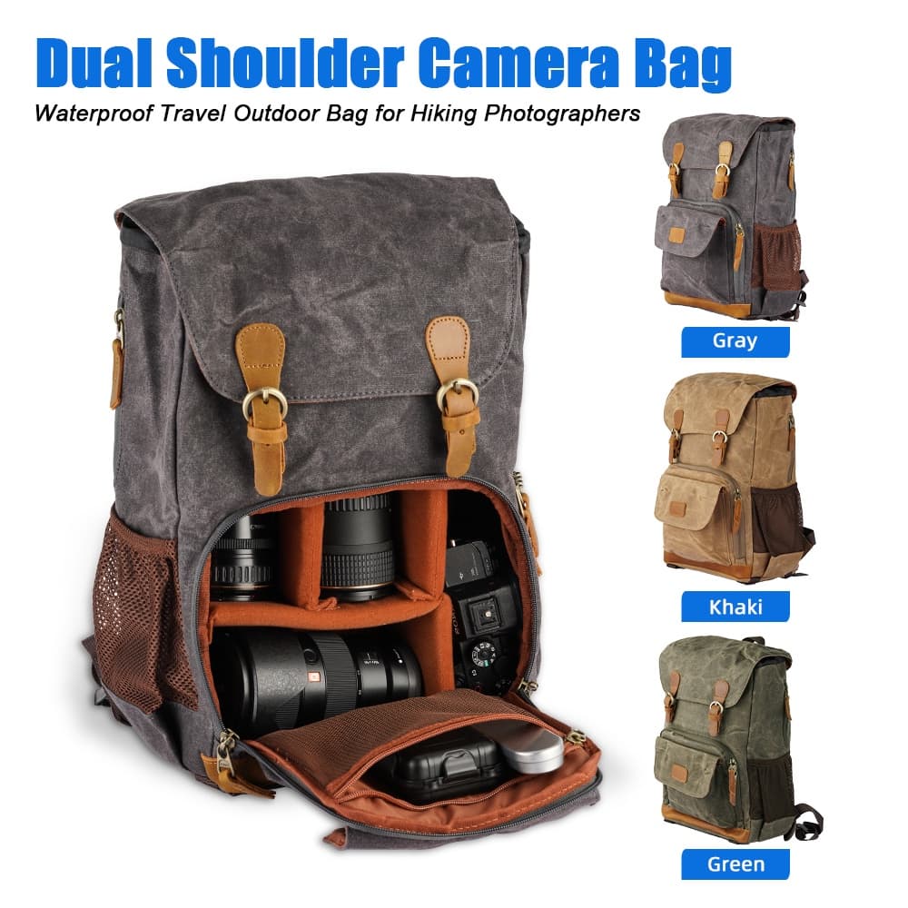 Selens DSLR Bolsa Para Câmera Mochila Multifuncional De 15 Polegadas De Viagem Ao Vídeo À Prova D'água Fotografia