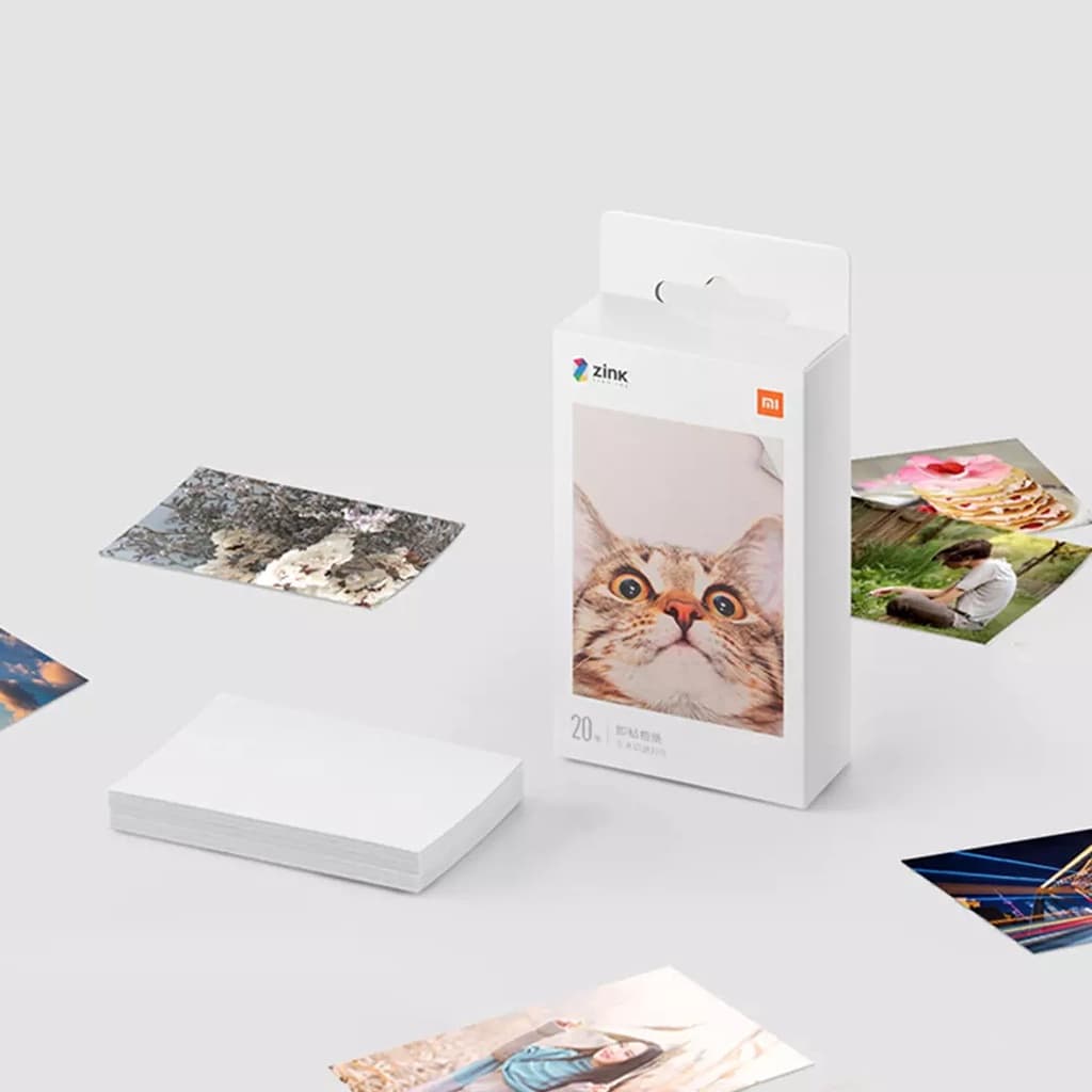 Xiaomi AR Impressora Mi ZINK Bolso Papel Autoadesivo Folhas De Impressão De Fotos Para 3 Polegada Mini PhotoPrinter