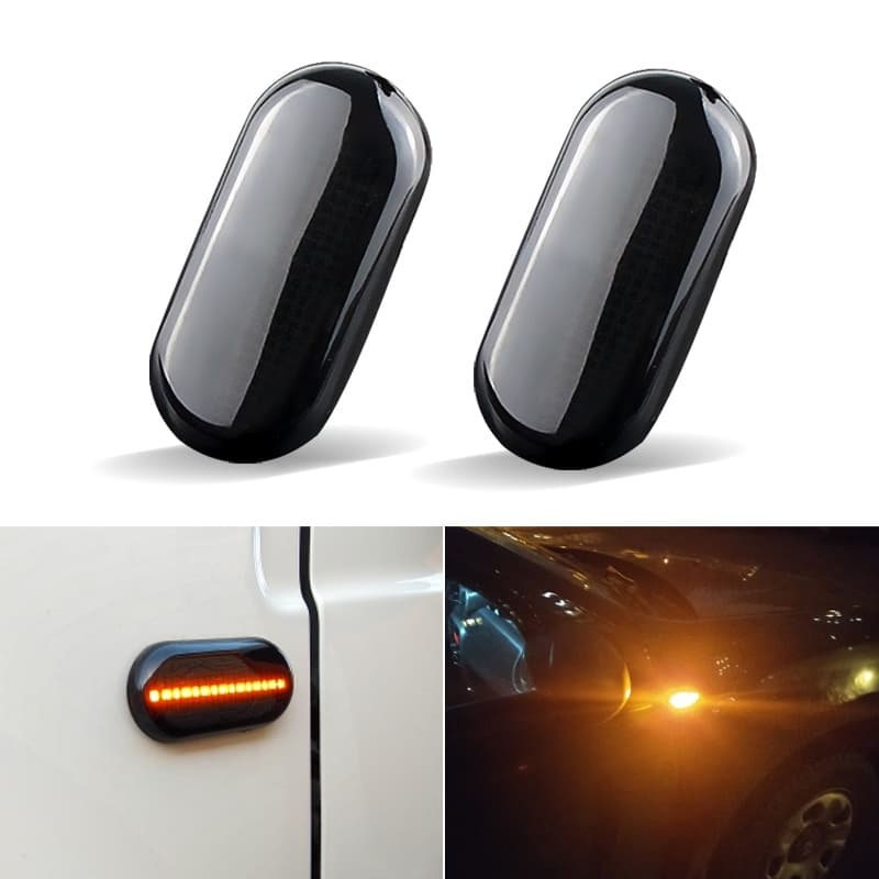 LED Marcador lateral dinâmico do sinal de viragem Para Renault KANGOO ESPACE Laguna MEGANE Scénic Twingo 19 Smart FORTWO