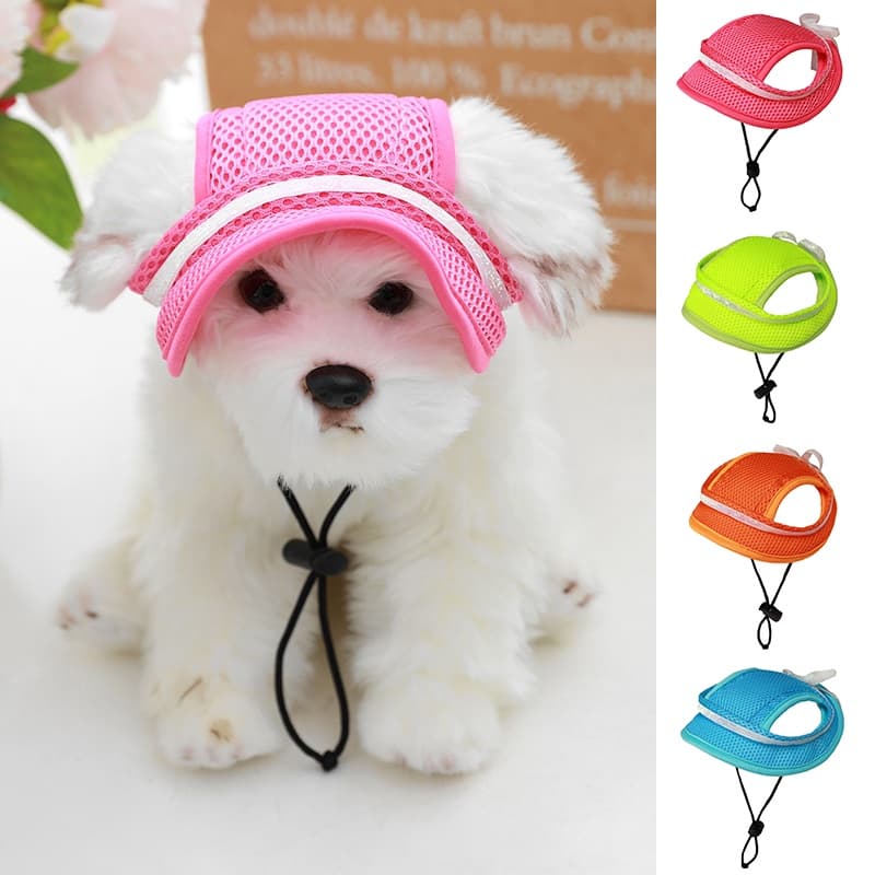 Chapéu Princesa Cachorro De Estimação De Sunhat Headwear Breathable Baseball Cap Suprimentos Para Animais