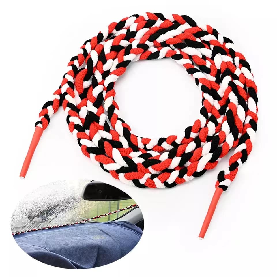 300cm Limpeza Do Carro Corda Absorvida De Água Pára-Brisas Traseiro Vidro Gap Microfibra Ferramenta De Secagem De Pano Casa Lavagem Automática De Detalhe