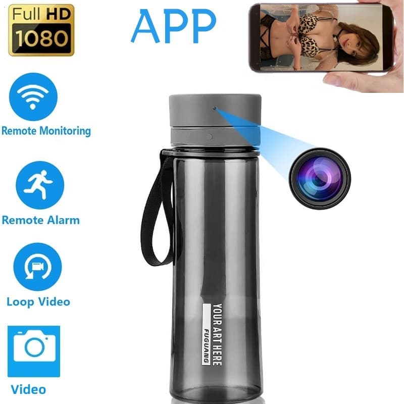 Mini Câmera Portátil  Água Botter Full HD Copo Para Escritório Ao Ar Livre Câmeras De Vídeo De Monitoramento Remoto Wifi