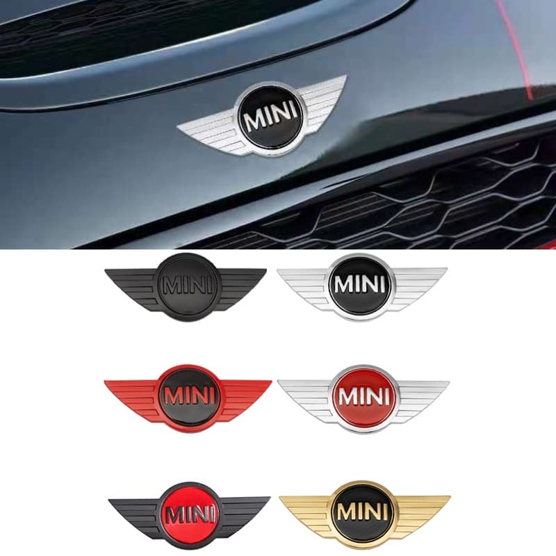 Adesivo Metálico Da Tampa Dianteira Do Capô Carro Acessórios De Decalque Emblema Traseiro Logotipo MINI Cooper S R50 R52