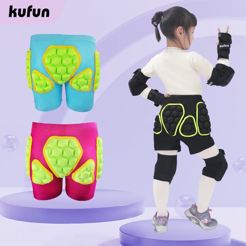 KUFUN Hip Butt Protection Shorts Acolchoados Almofada De Armadura Para Patinação , Esqui , Equitação