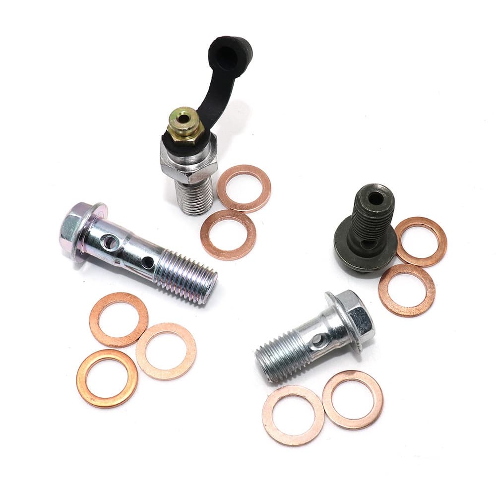 Parafuso para Sistema de Freio M10x1.25, Aço Inoxidável - Para Mangueira, Cilindro Mestre e Pinça