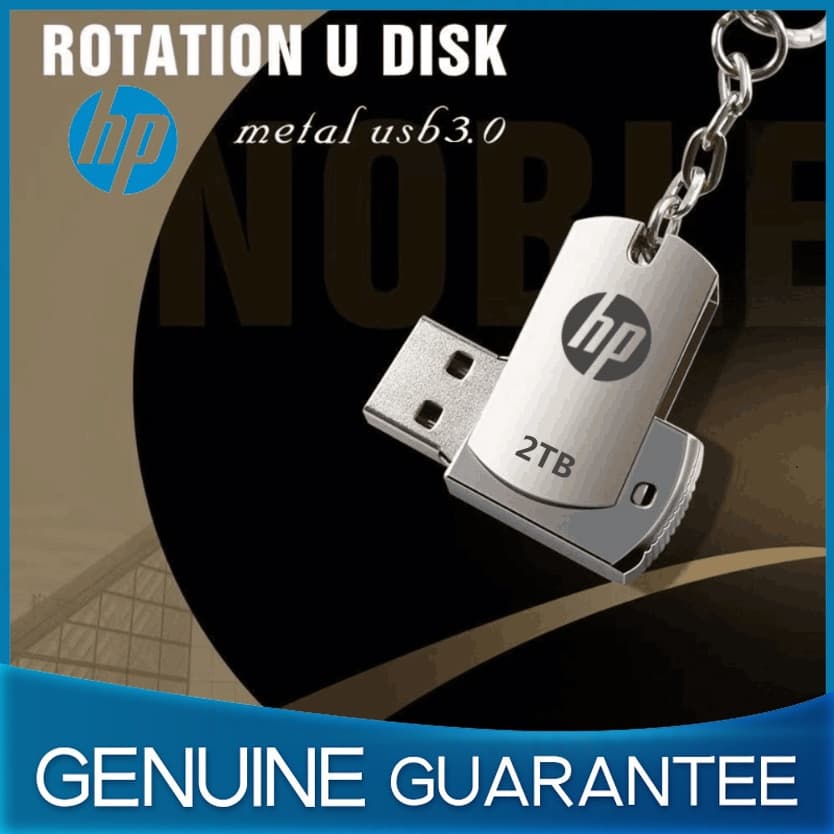 flash drive Hp USB 3.0 2TB De metal À Prova D'água Plug and Play De Alta Velocidade