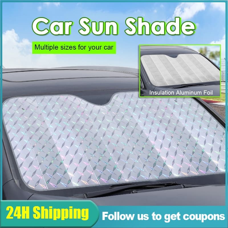 Nic Protetor Solar Dianteiro E Traseiro Do Carro Em Folha De Alumínio Para Pára-Sol Tecido De Isolamento Térmico
