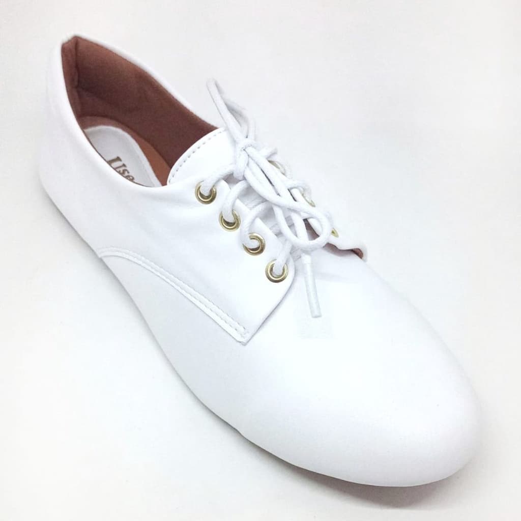 Sapato oxford branco fosco sapato para dança