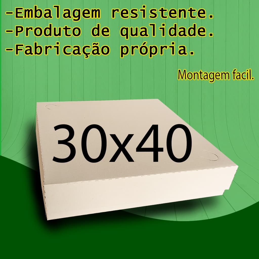 5 Caixas para Salgados, Doces e Esfihas 30x40x6,5 (5 Unidades)