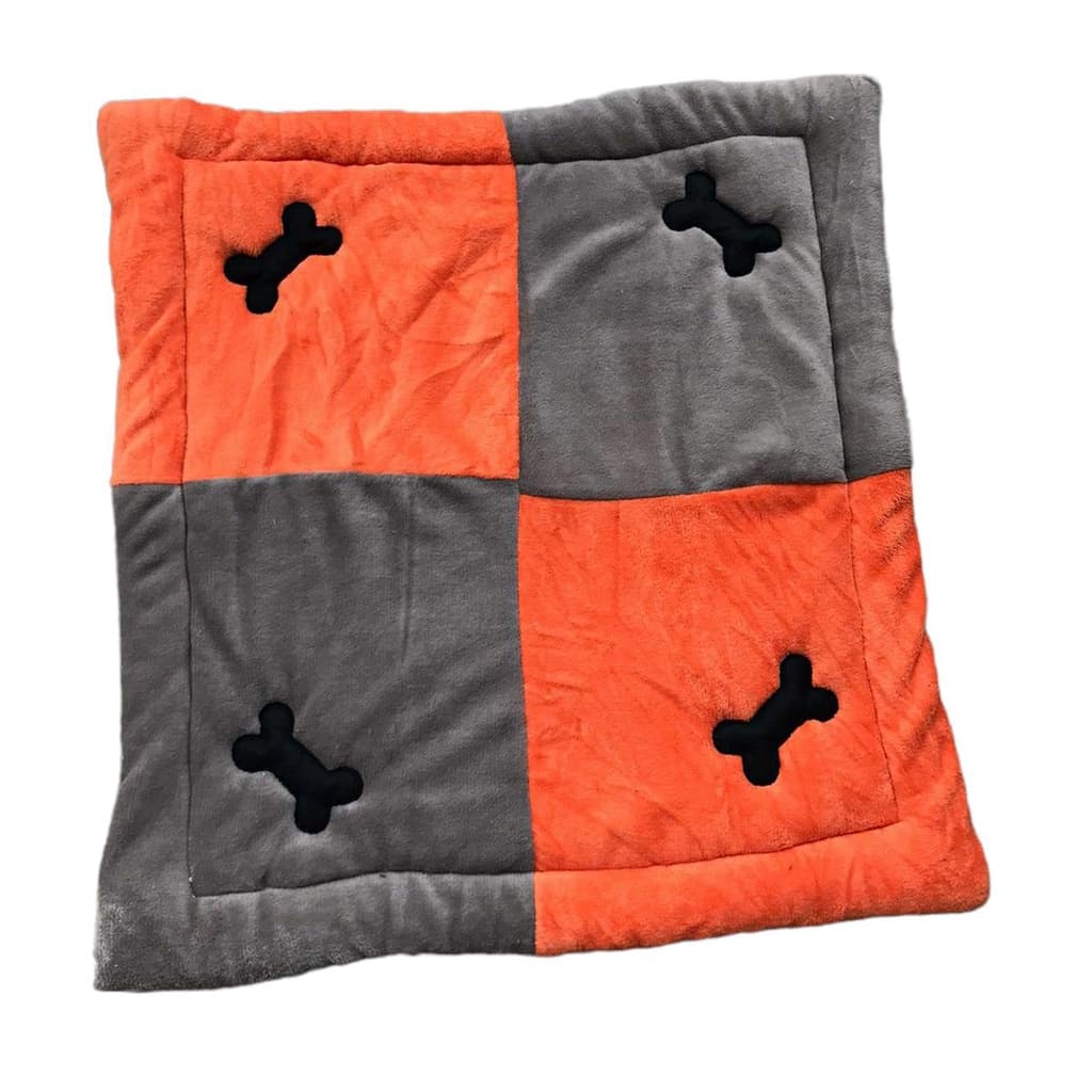 COLCHONETE TAPETE PET COM 4 OSSOS BORDADO 70X70 CM