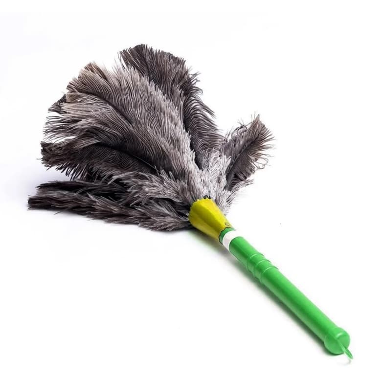 Espanador De Pó Penas De Avestruz Limpa Tira Poeira 37 Cm