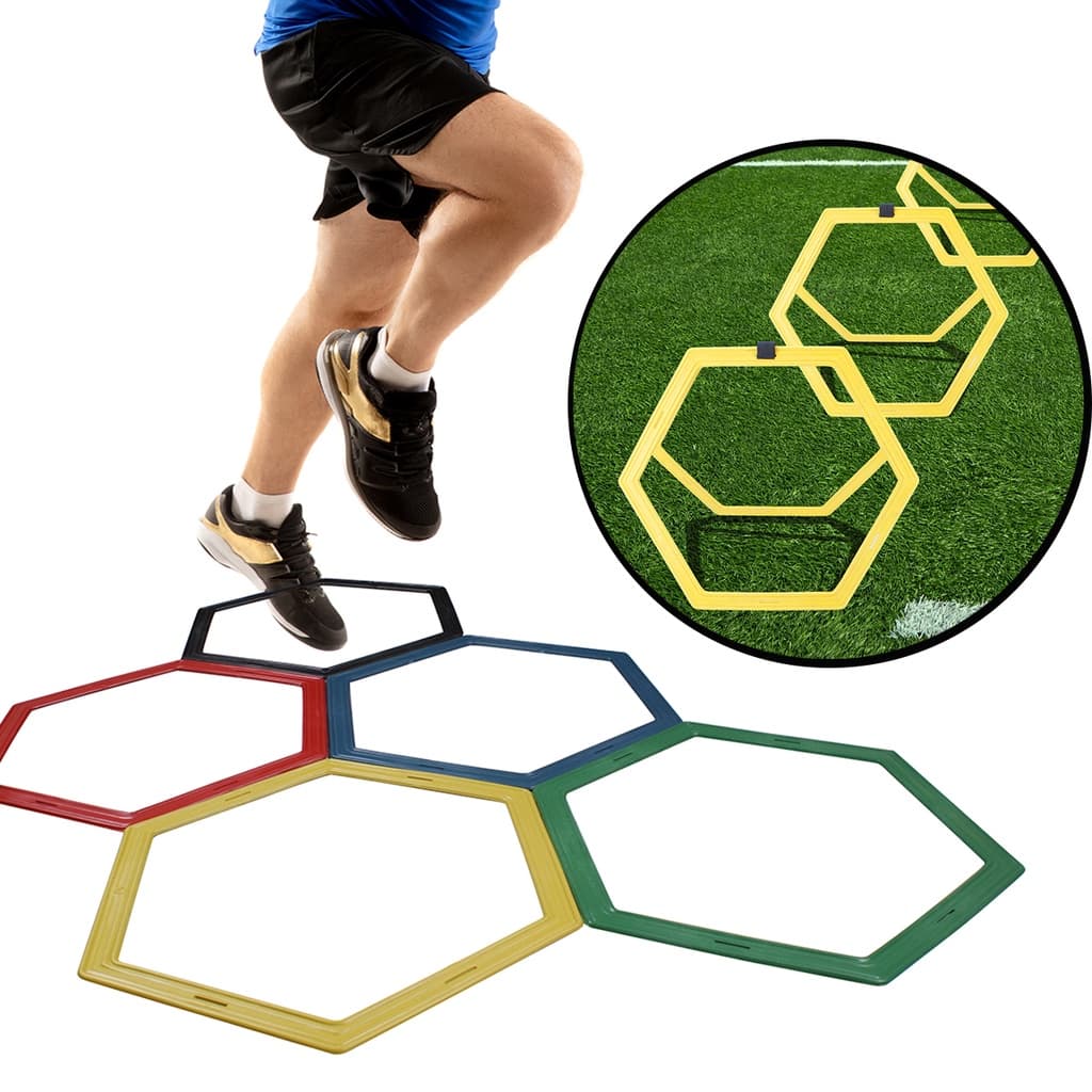 Kit Funcional 10 Argola Colmeia Para Treinamento Fitness Aro Hexagonal