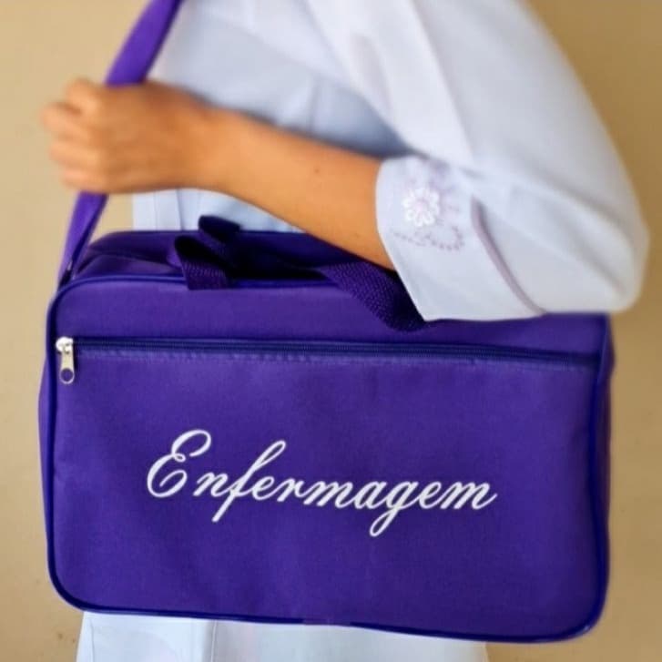Bolsa Enfermagem Personalizada Cor Roxa