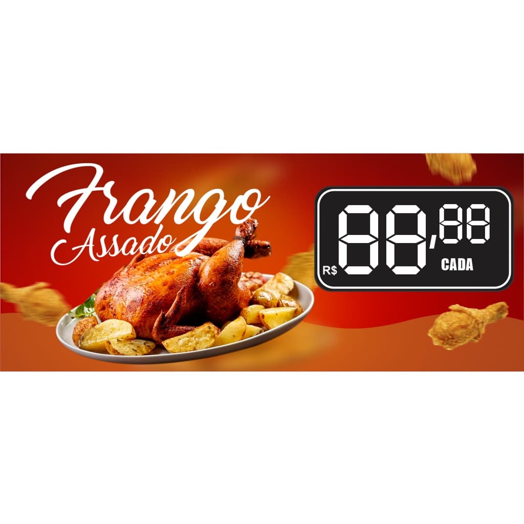Faixa Frango Assado - 1,20x50
