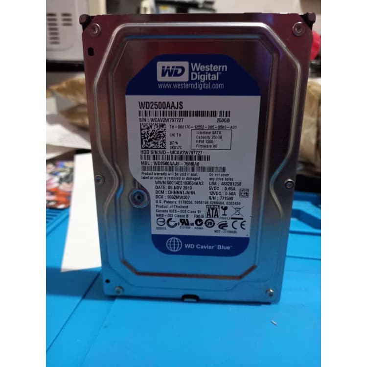 HD DE 250GB Desktop/dvr 3.5 não serve em notebook