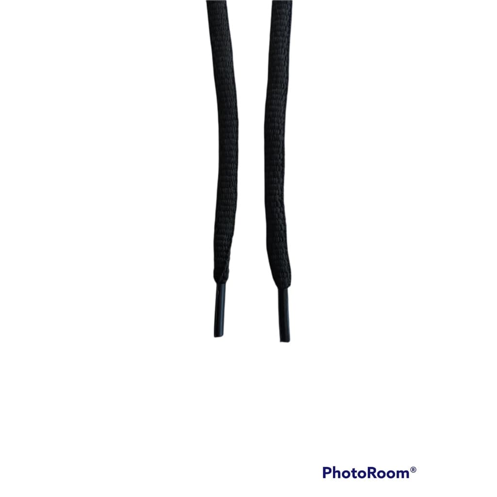 2 Pares Cadarço Tenis Infantil Preto Redondo 70cm